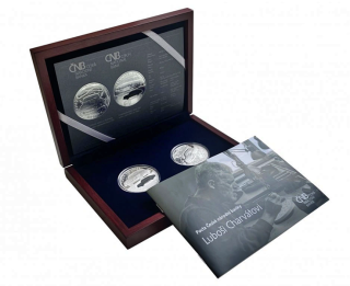 Sada mince a medaile Osobní automobil Tatra 603 (proof kvalita) Pocta Luboši Charvátovi