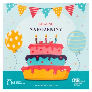 Sada oběžných mincí ČR 2024 Krásné narozeniny (Standart)